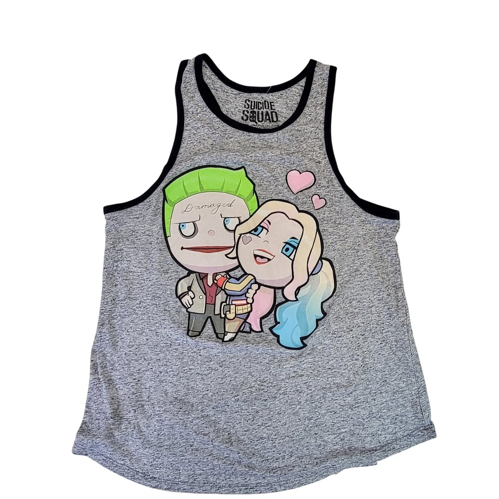 Suicide Squad Joker Harley Quinn Graphic Tank‎ Top Women's XL